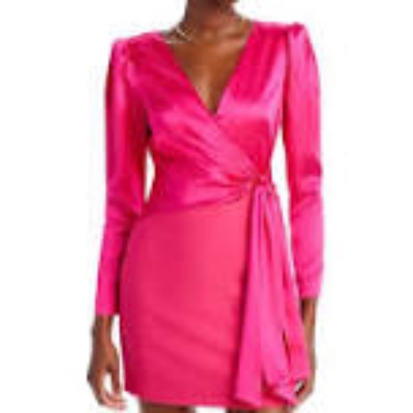 cinq a sept Layne Faux Wrap Mini Dress - Picture 14 of 14